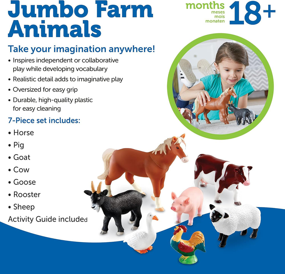 Learning Resources Jumbo Farm Animals