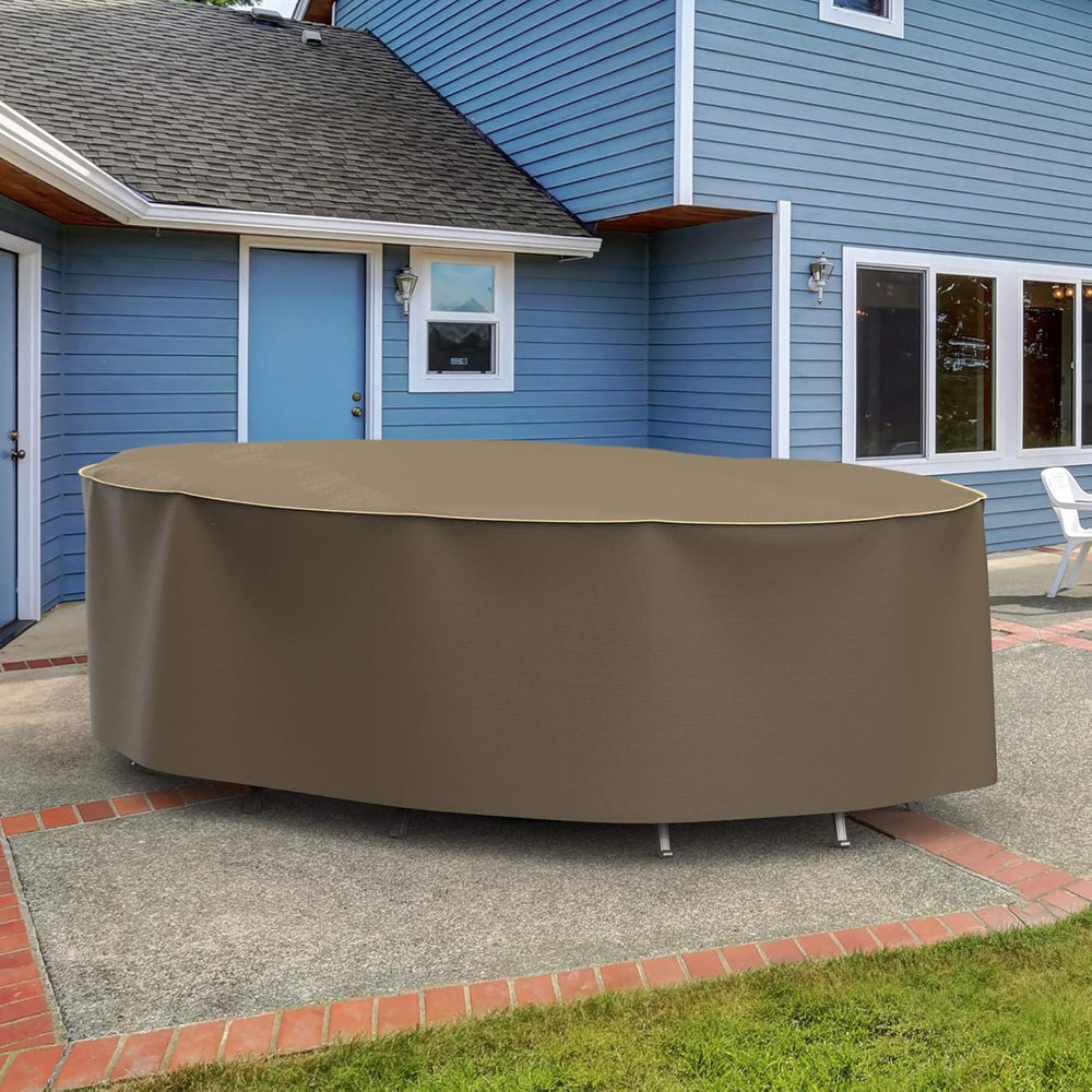 Budge StormBlock Hillside Oval Table and Chairs Combo Cover Premium, Outdoor,...