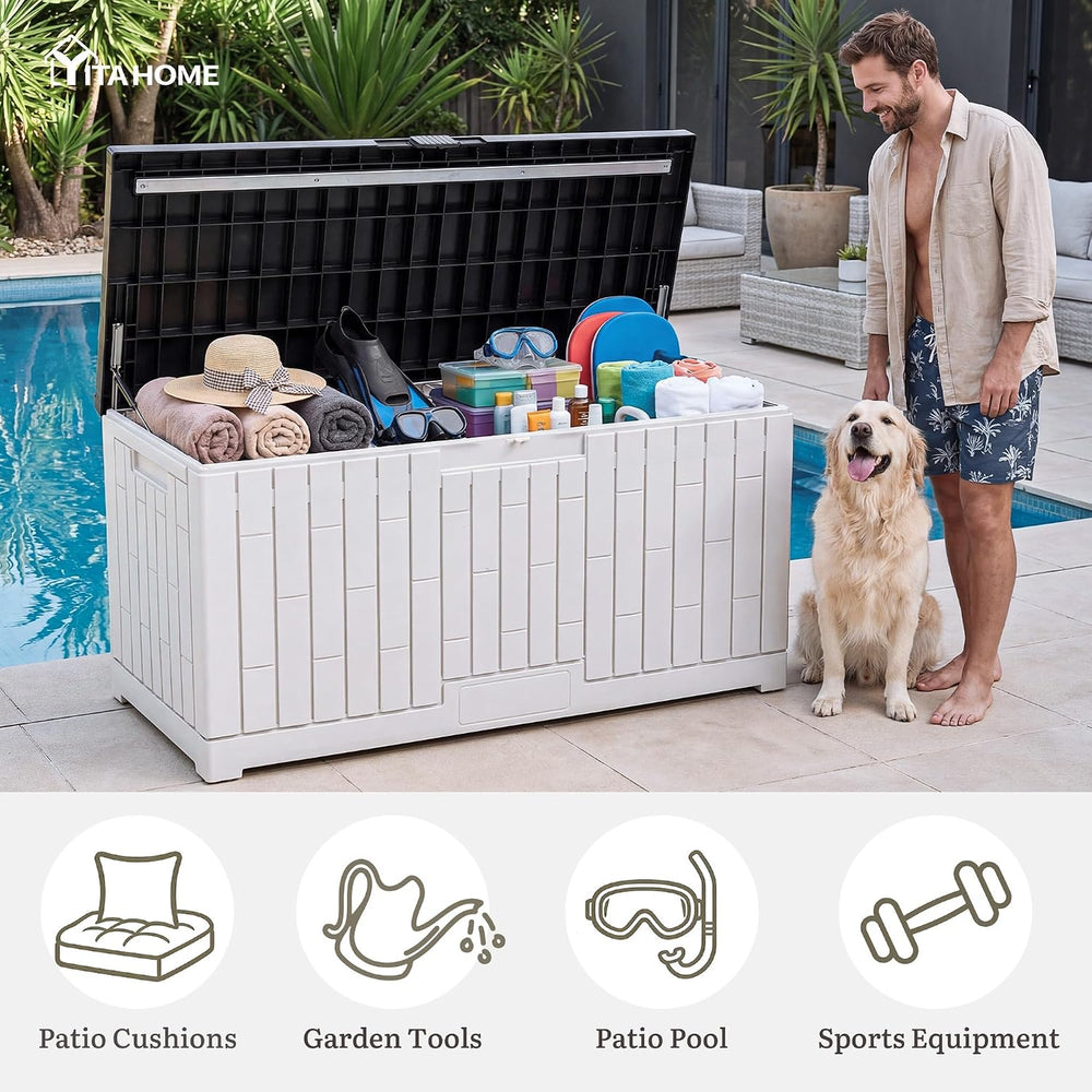 YITAHOME 120 Gallon Outdoor Storage Deck Box
