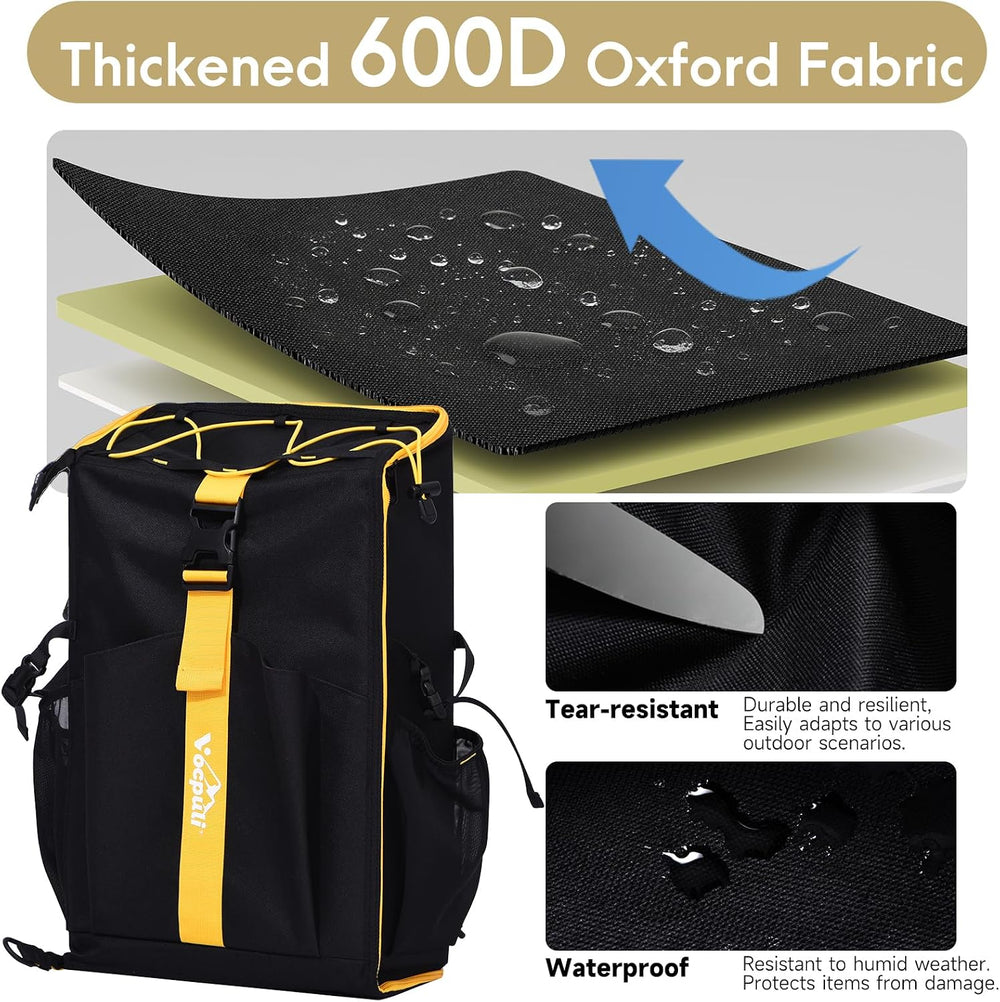 Camping Backpack - Aviation Aluminum Table Frame + 2 Folding Camping Chairs,+...