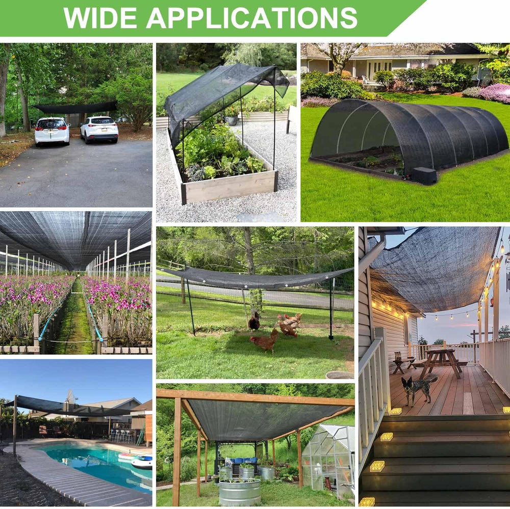 Mklsit 40% Shade Cloth for Garden, 20x20 FT Breathable Sun Shade Mesh Tarp