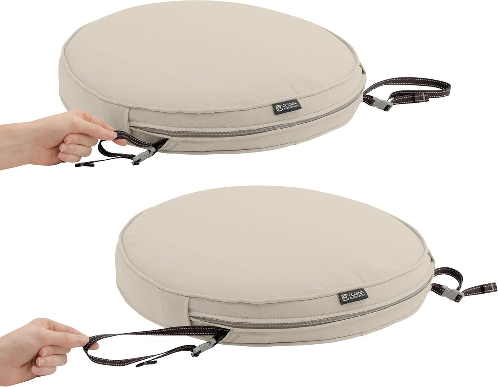 Classic Accessories Montlake Water-Resistant 15 x 2 Inch Round Outdoor Chair ...