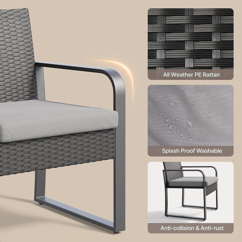 Gizoon 3 Piece Patio Furniture Set
