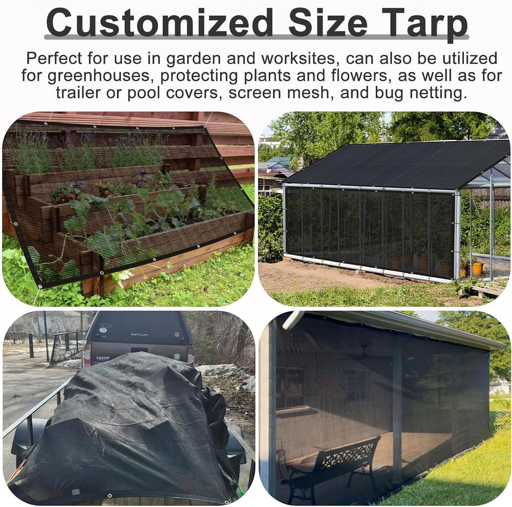 LOVE STORY 20x30FT Shade Cloth for Plant, Knitted Mesh Tarp for Garden