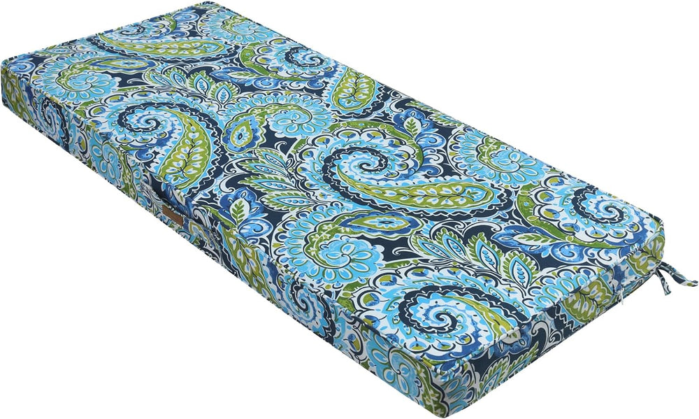 Magpie Fabrics Outdoor Bench Cushion 48 x 18 Inch, Waterproof Fade Resistant ...
