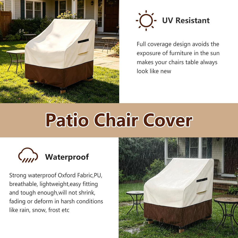 Adirondack Chair Cover 4 Pack,Waterproof Heavy Duty Patio Furniture Covers,Pa...