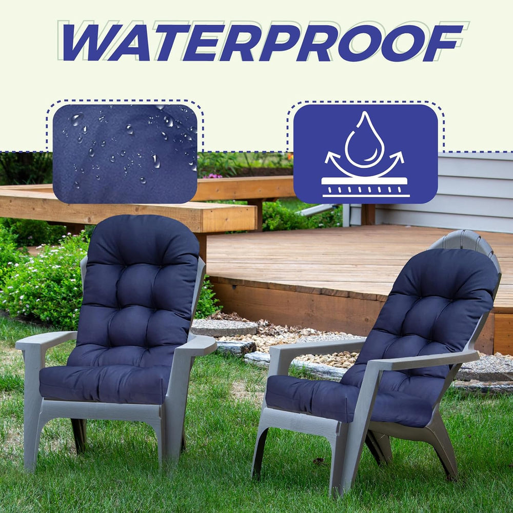 Outdoor Adirondack Chair Cushions Set of 2,Printing Rocking Chair Cushion