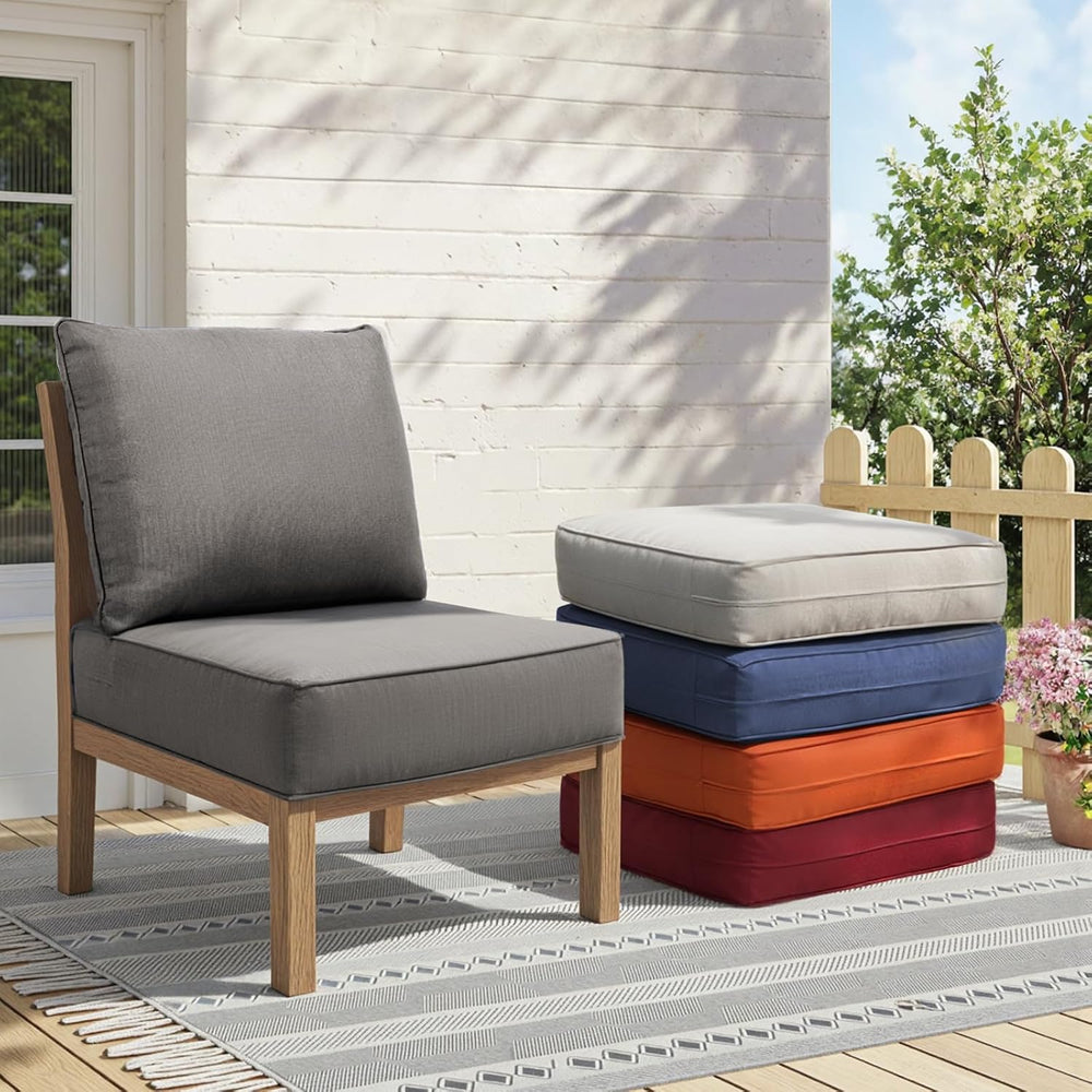 Outdoor Cushion Set for Patio Furniture, UV Resistant, Water Resistant - 6 In...