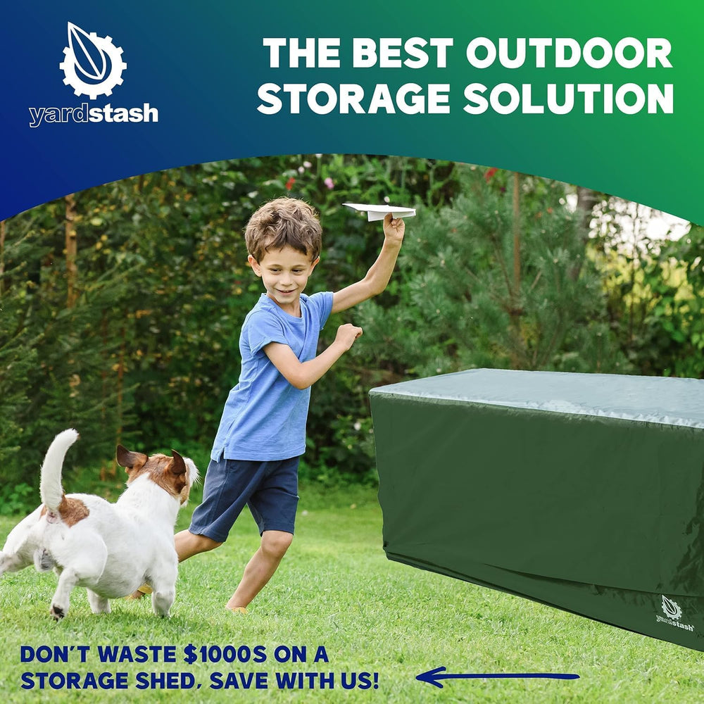 YardStash Deck Box Cover - Heavy Duty, Waterproof Covers for Outdoor Cushion ...