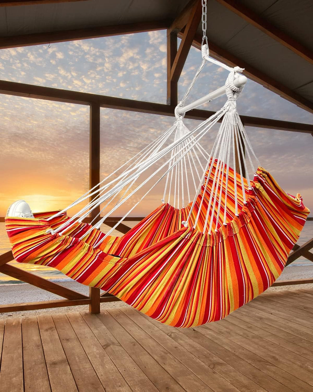 Miztli Hammock Chair Hanging Chair Swing for Bedroom with Foot Rest, Max 500 ...