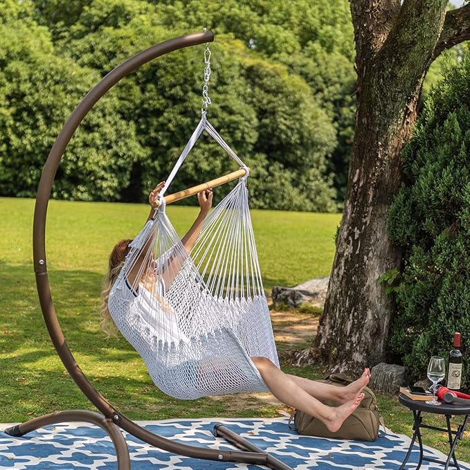 Lazy Daze Hammocks Hanging Chair Caribbean Swing Chair Hammock Chair w/Soft-S...