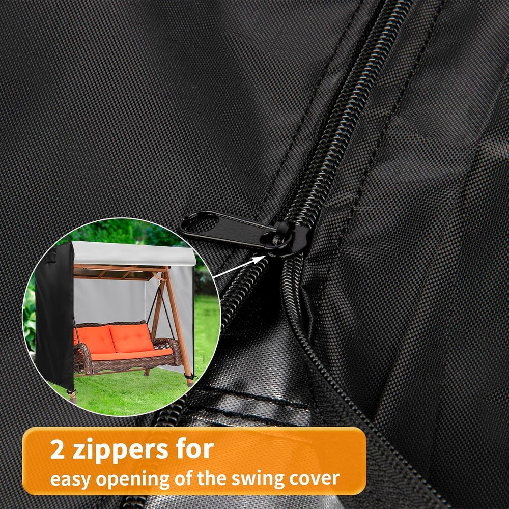 Kasla Swing Cover for Outdoor Swing with Canopy, 90" L×70" W×72&quo...