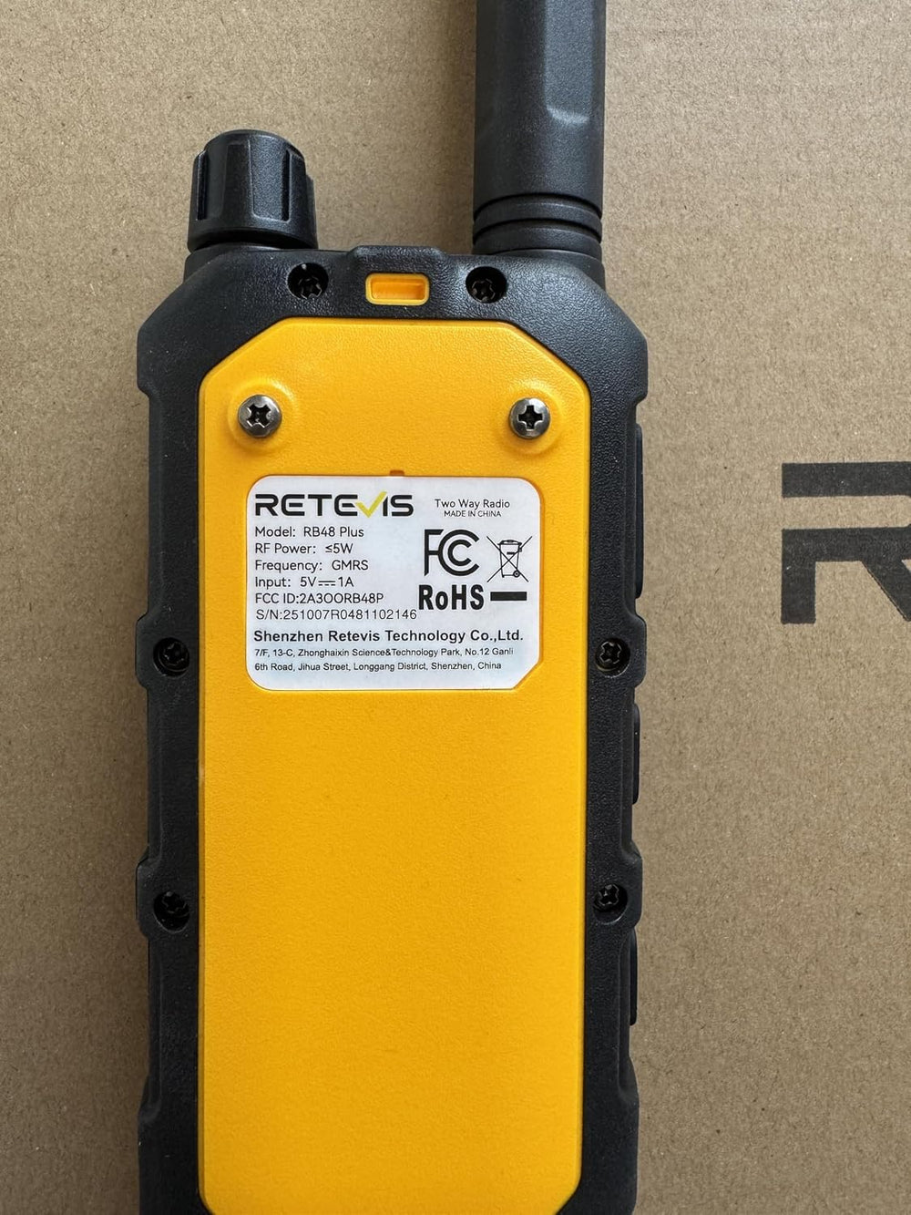 Retevis RB48PLUS GMRS Walkie Talkies Long Range,IP67 Waterproof 2 Way Radio