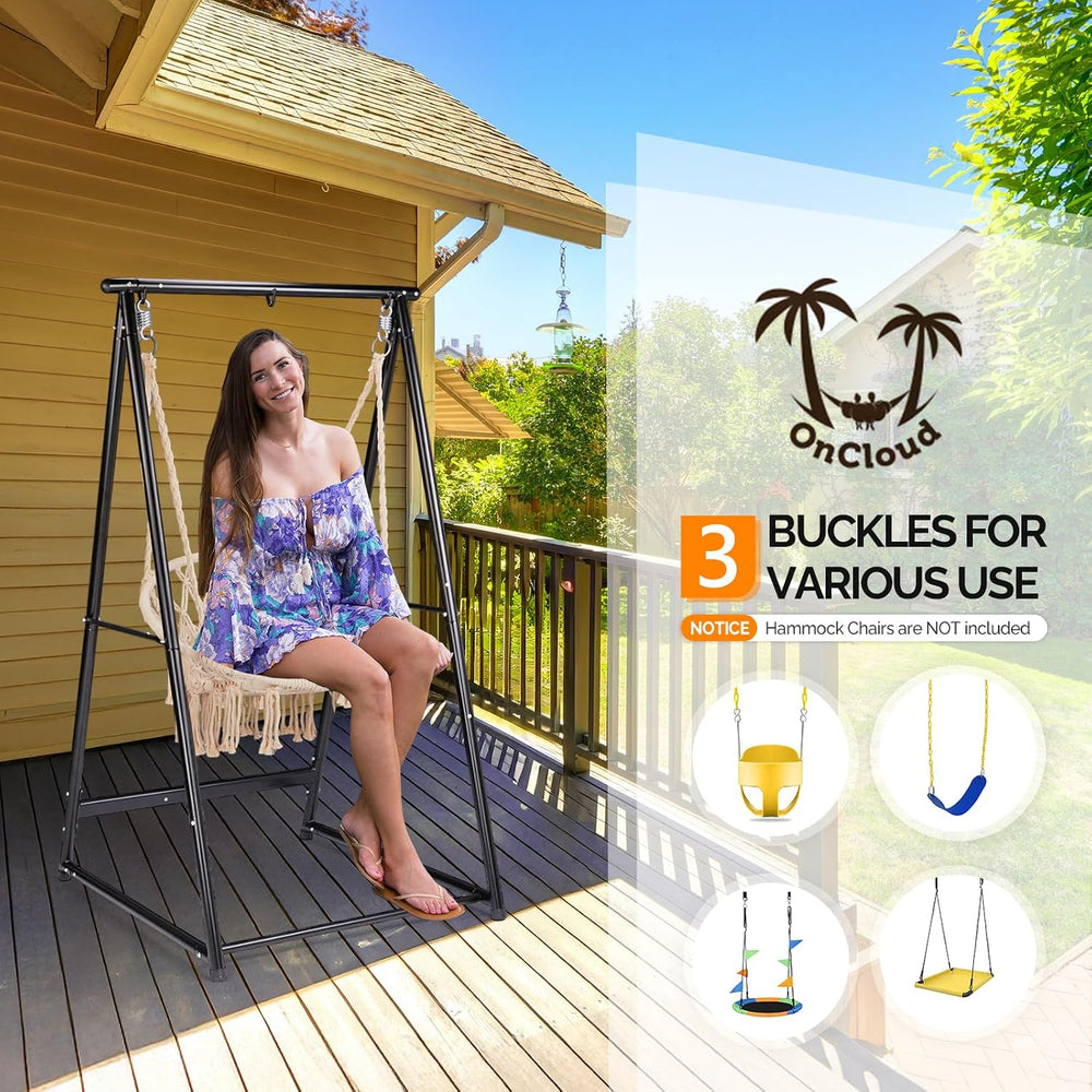 Hammock Chair Stand, Heavy Duty Steel Stand with Stable Construction, 660 LBS...