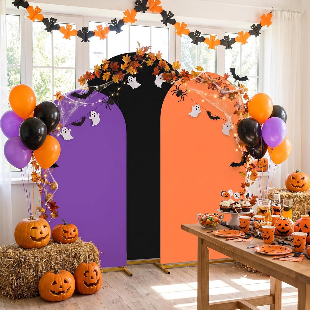 Halloween Arch Backdrop Covers Set of 3 Holiday Party Arch Covers