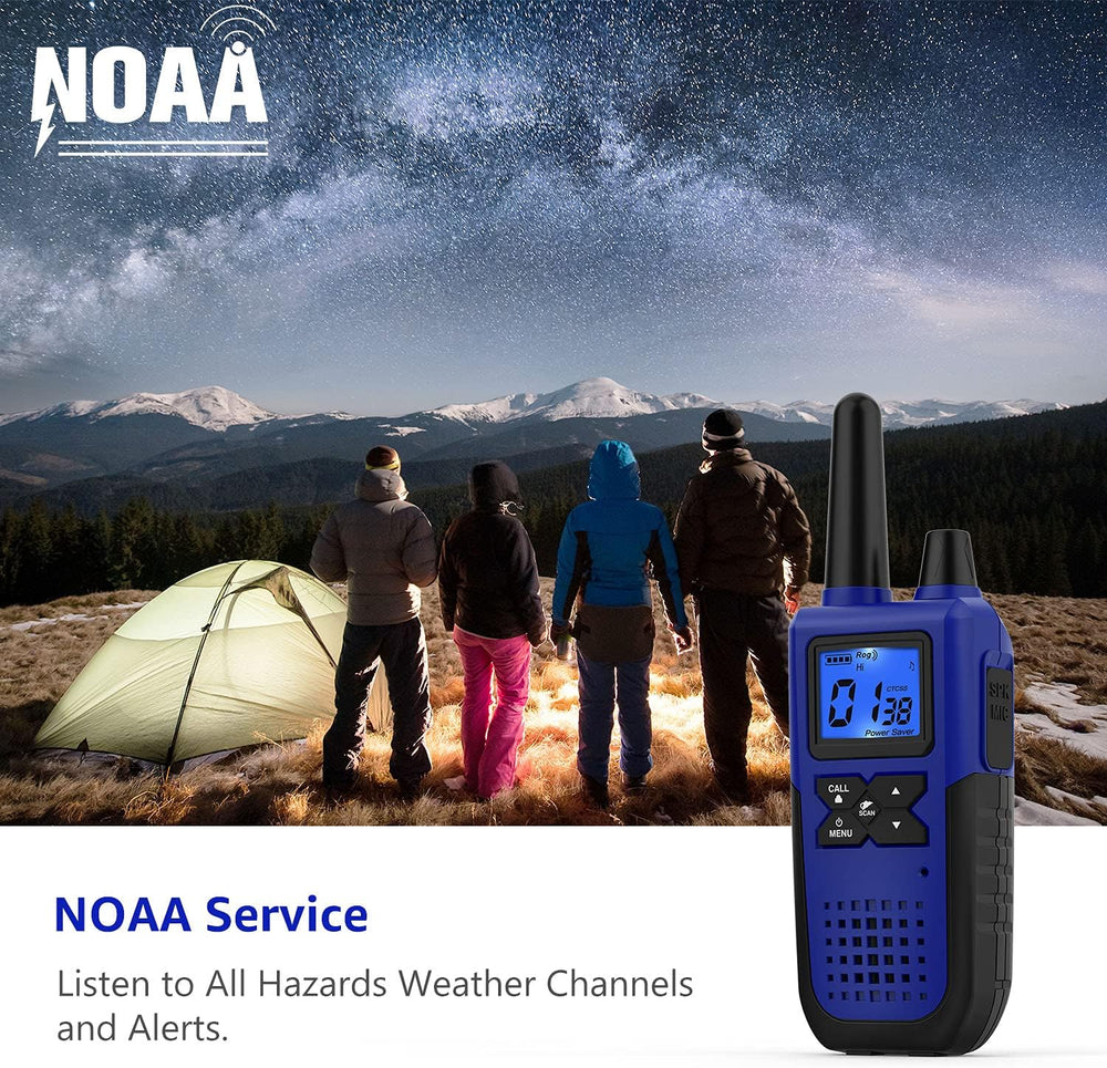 Topsung Walkie Talkies Long Range FRS VOX NOAA 1800mAh Li-Po HD Loud Sound (...