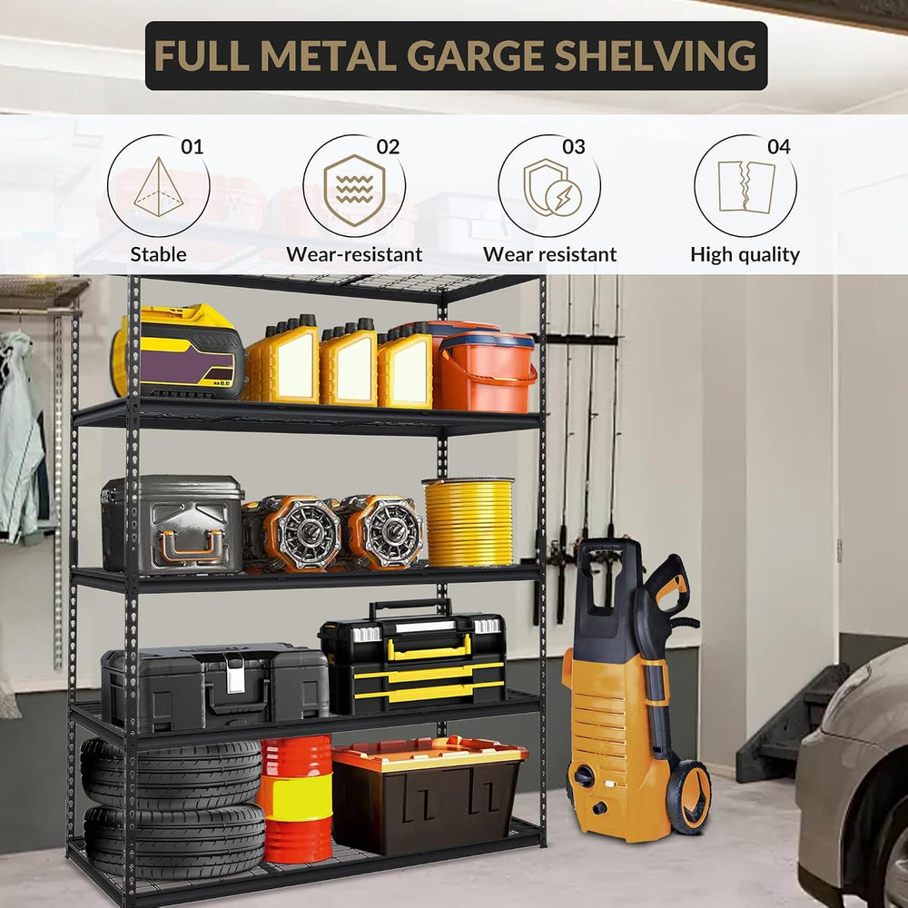 GarveeTech Heavy Duty Garage Shelving Unit, 60 in L x 24 in W x 78 in H Adjus...