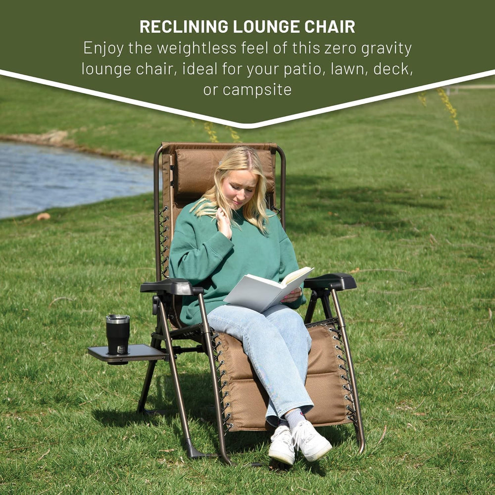 Timber Ridge Aluminum Zero Gravity Chair Set of 2, 350 lb Capacity Each