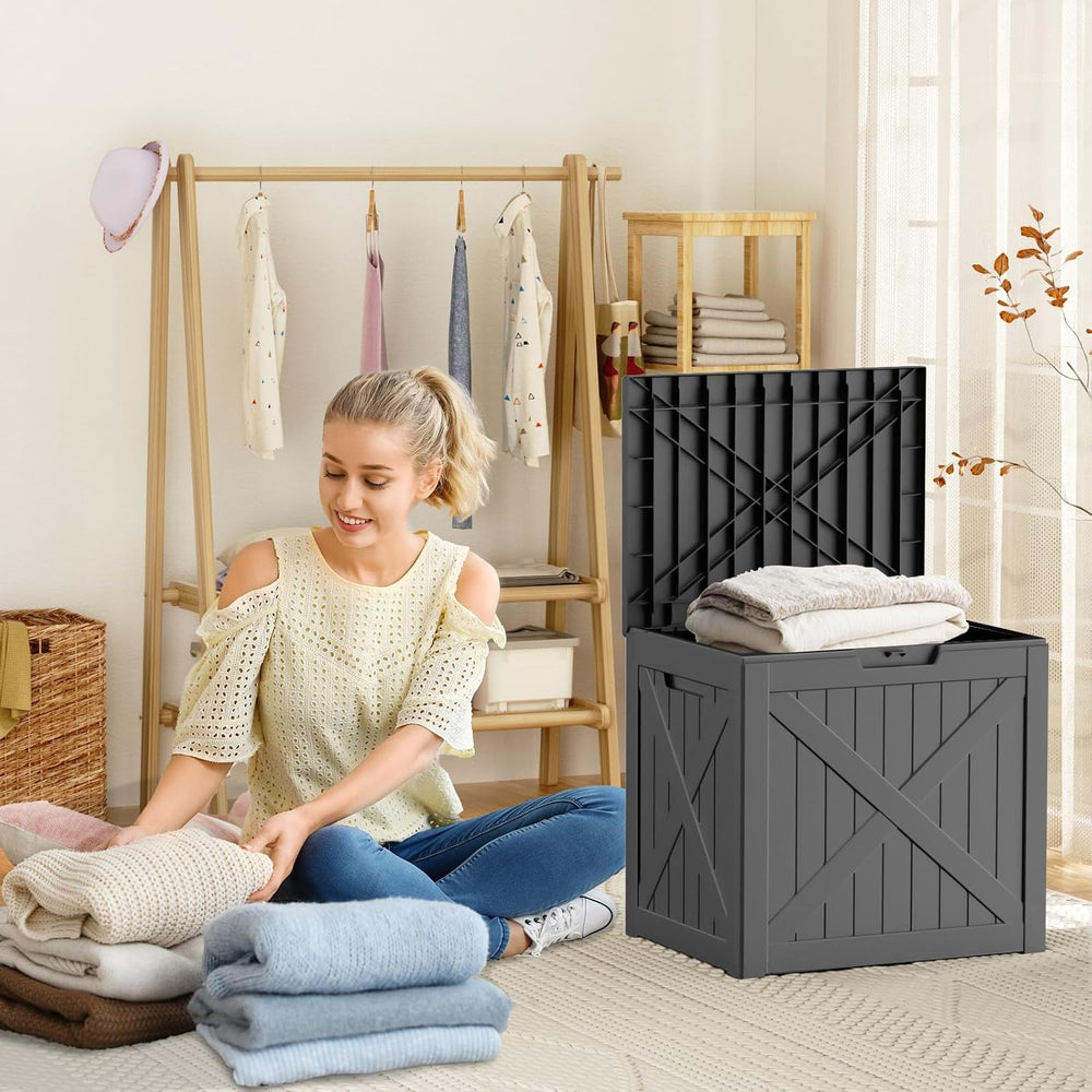 32 Gallon X Patten Outdoor Storage Box Weather Resistant UV Protection Waterp...