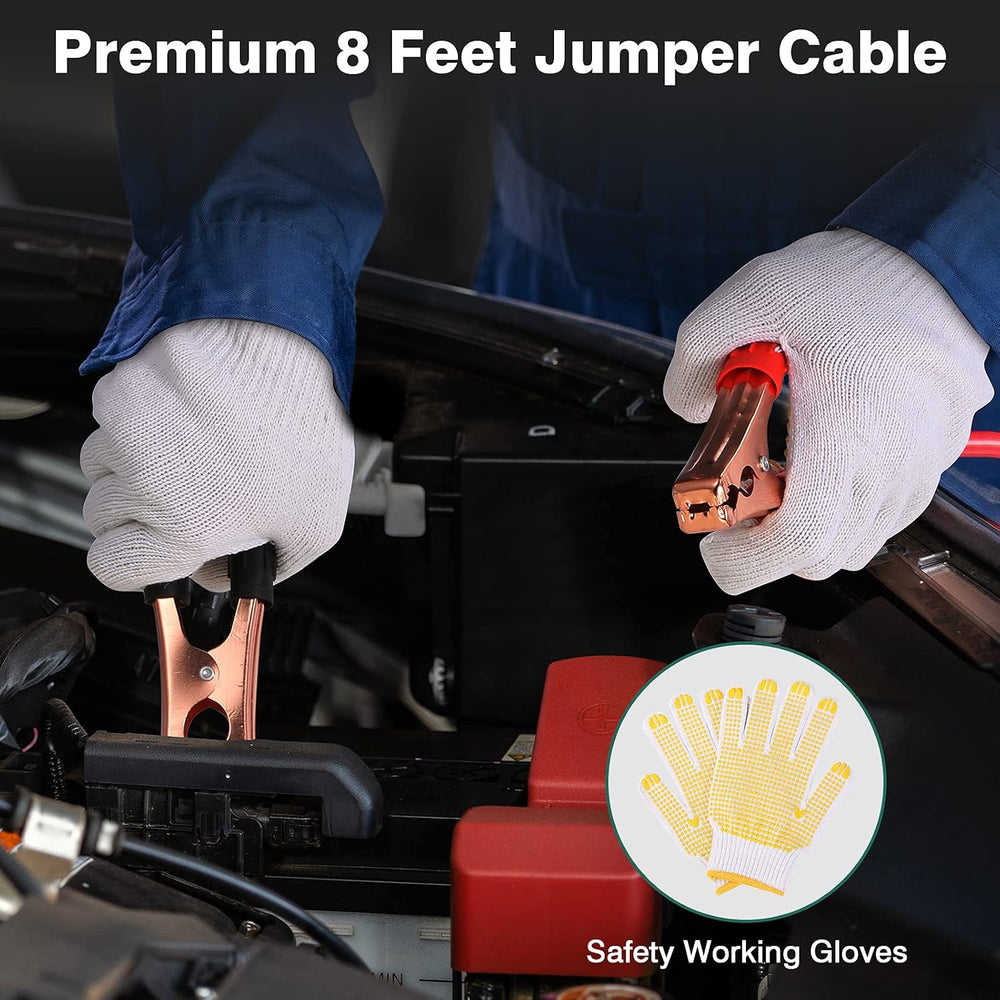 Car Emergency Roadside Kit with Jumper Cables, Vehicle Auto Car Safety Kits