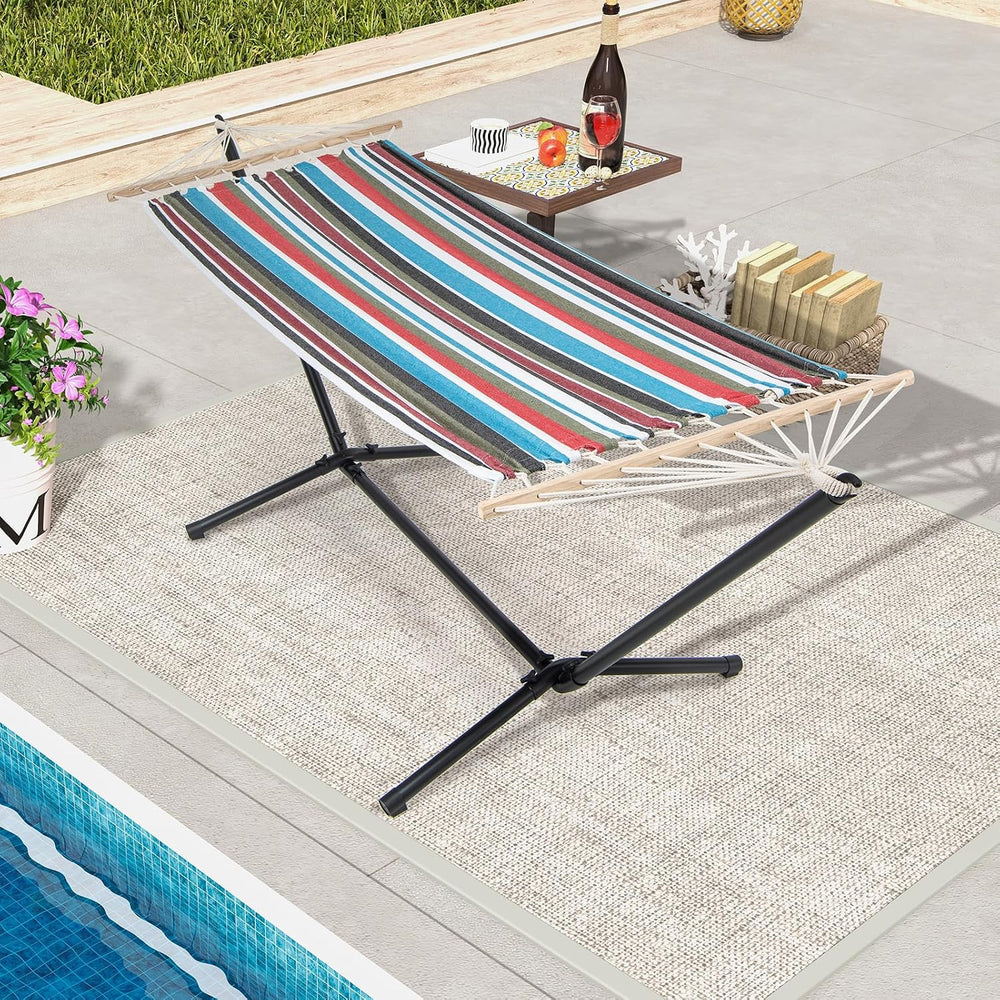 Giantex 10.5FT Hammock with Stand, Heavy Duty Stand with Foldable Hammock, Po...