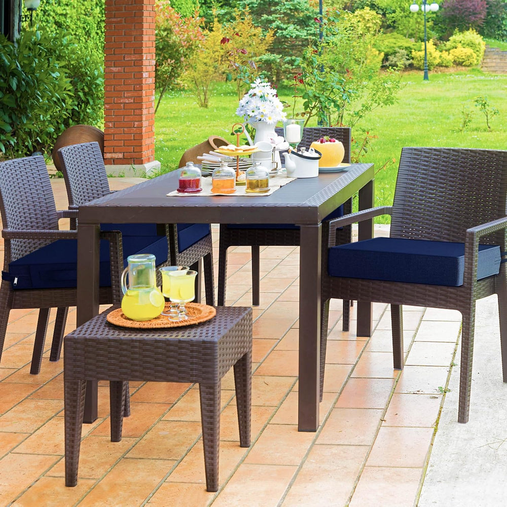 YENING 21x21 Memory Foam Outdoor Chair Cushions Waterproof 4 Inch Extra Thick...