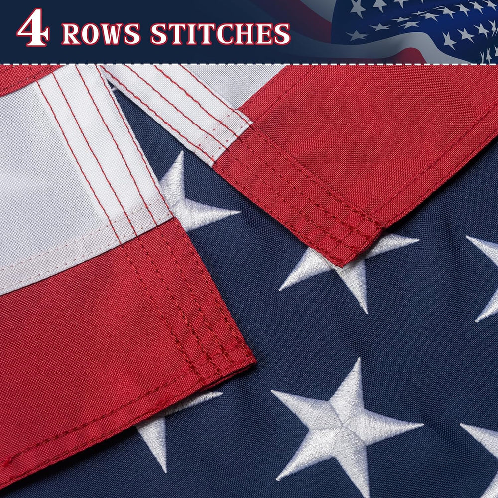 GYaozii 4x6Ft American Flags for Outside, Heavy Duty Spun US Flag TearProof