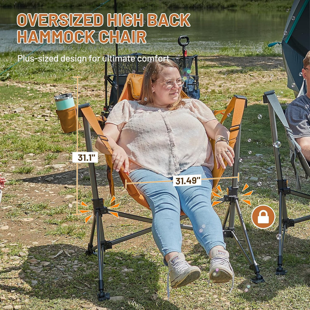 TIMBER RIDGE Hammock Camping Chair, Oversized Swinging Chair, 400lbs Load