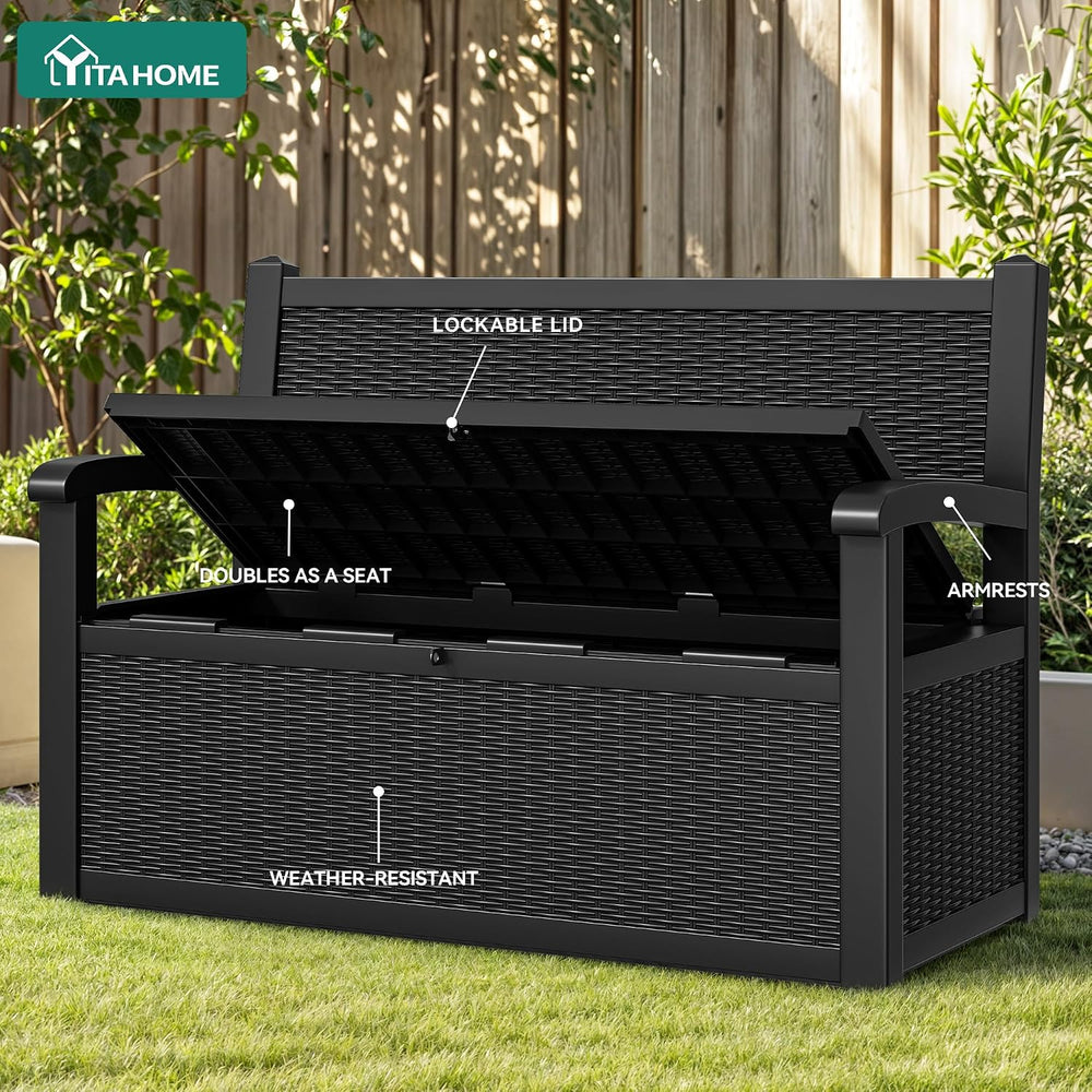 YITAHOME 70 Gallon Deck Bench with Storage