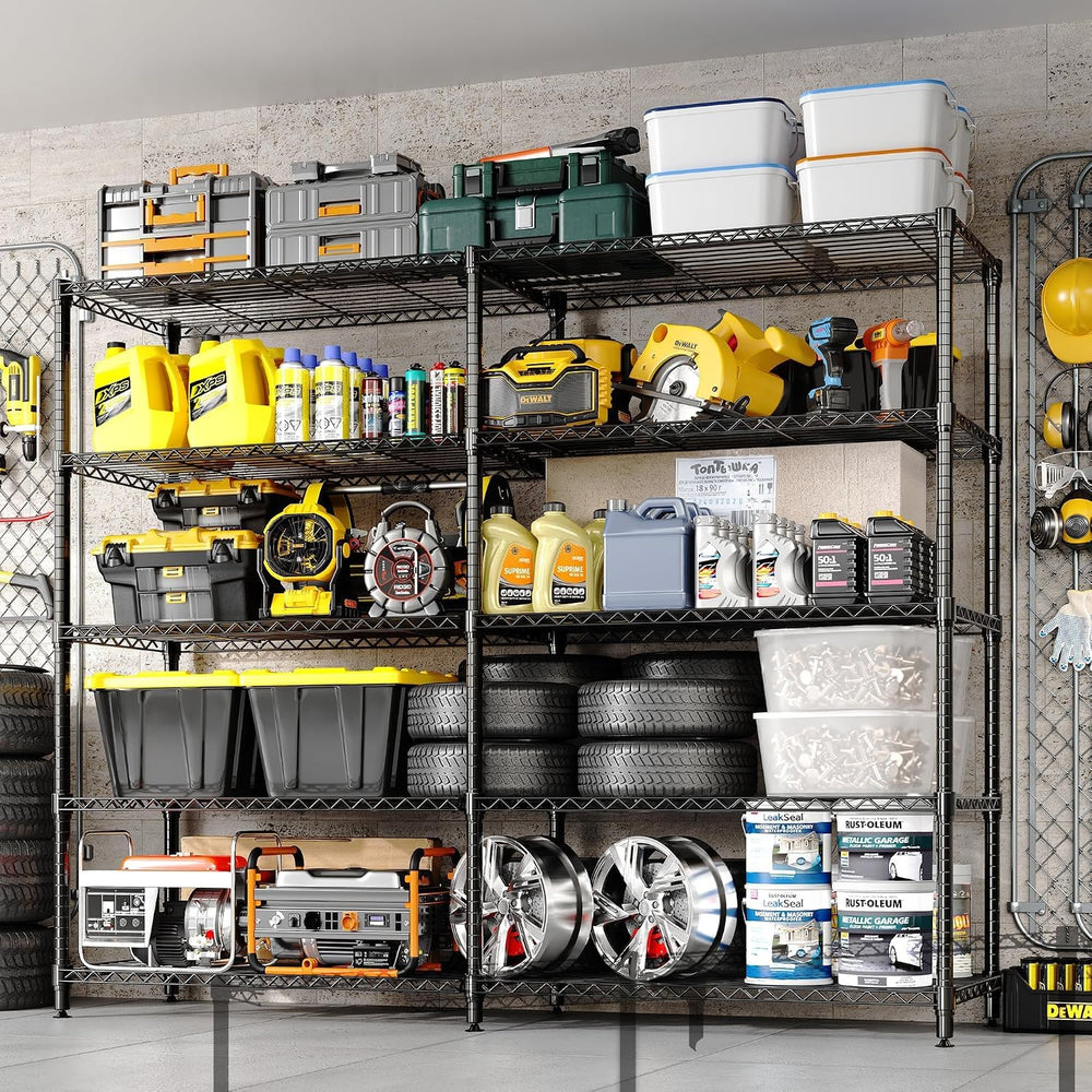 Garvee Metal Shelving 5 Tier, Wire Shelves for Garage, 1325LBS,59"Wx70.5...