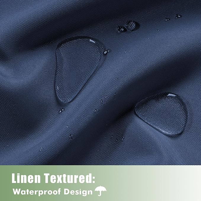 HolidayIdeas Outdoor Curtains for Patio Waterproof, 6 Panels - 54x95 Inches -...