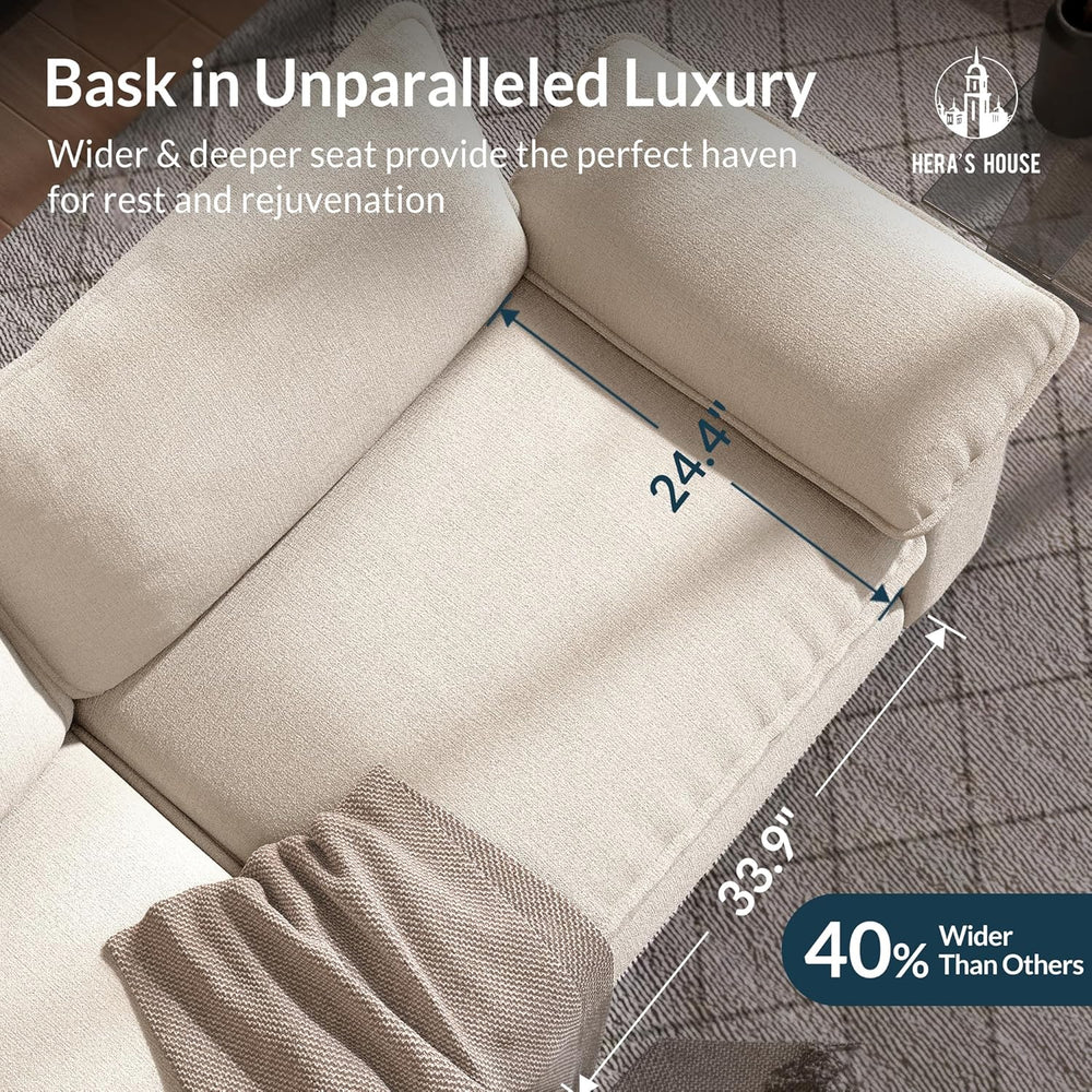 HERA'S HOUSE 158" Oversized Modular Sectional U Shaped Sofa,Chenille...