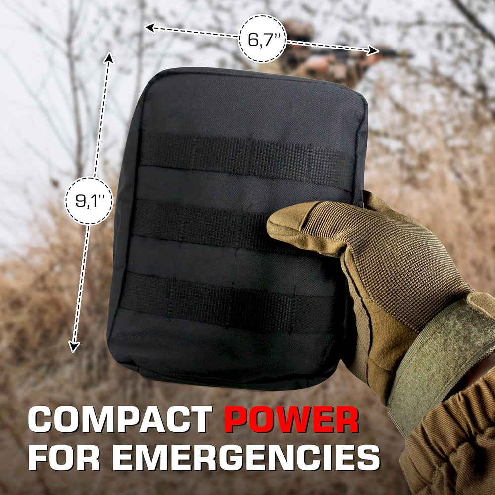 Premium IFAK Trauma First Aid Kit - Military Combat Tactical Molle with C-A-T...