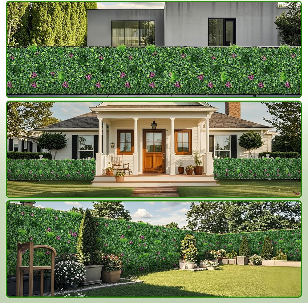Yangrass Artificial Grass Wall Roll with Mint Leaves,60x120 Inch (50 sqft)