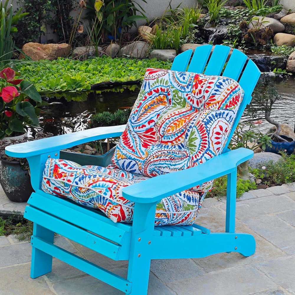 JMGBird Outside Chair Cushions Waterproof Patio Seat Cushions with Ties