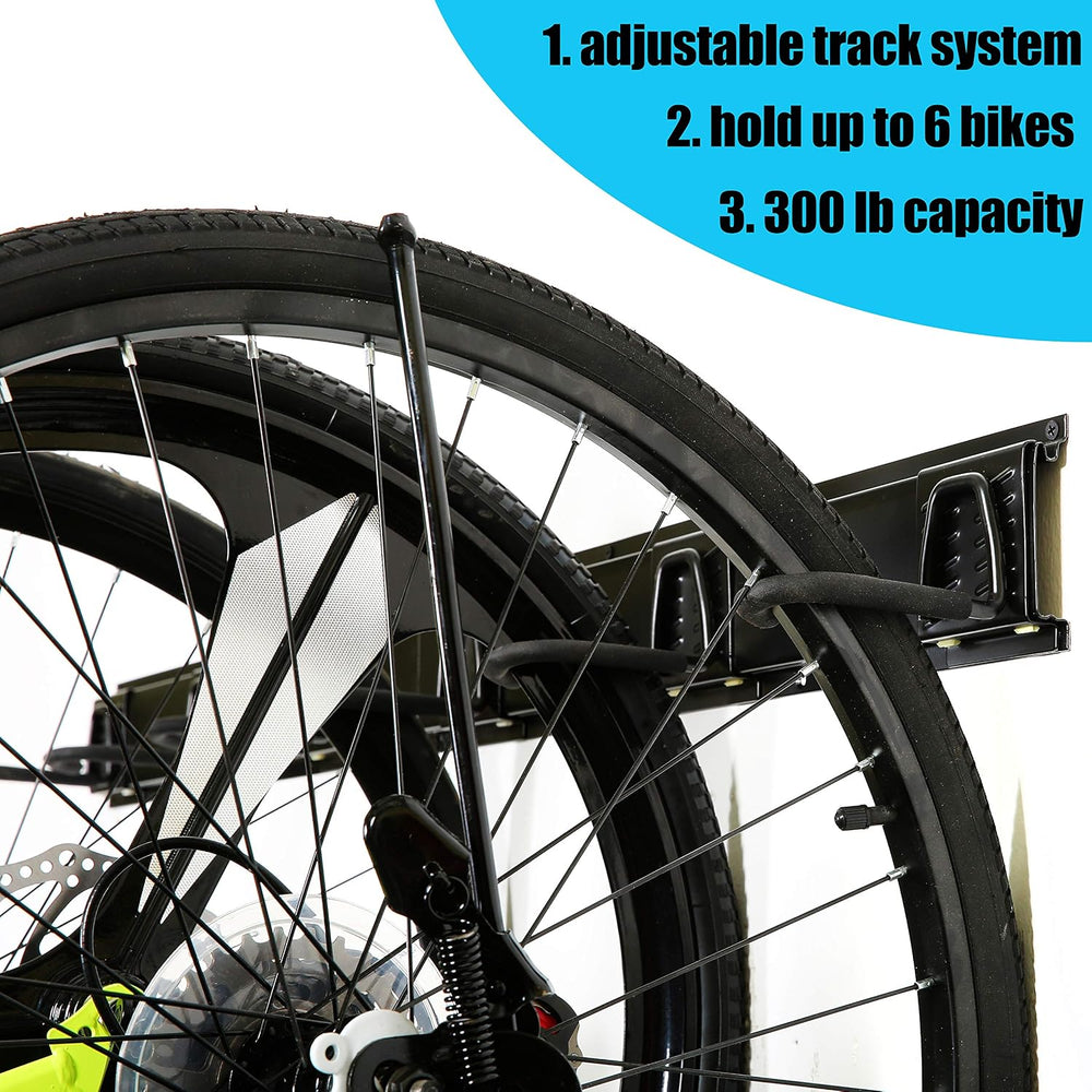 Ultrawall Stainless Steel Bike Storage Rack, Wall Mount 6 Bike Hanger