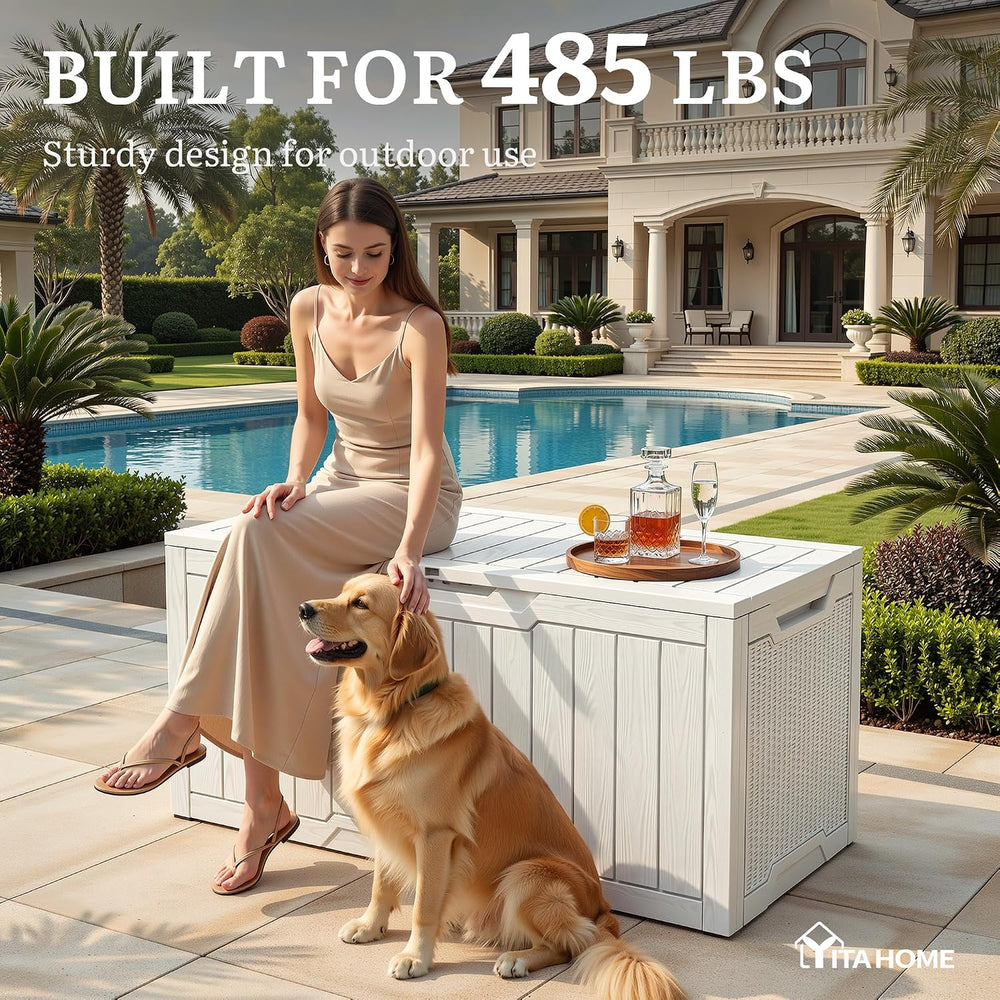 YITAHOME 100 Gallon Large Outdoor Deck Box