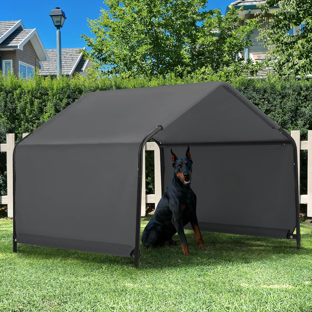 Outdoor Dog Tent Shade, 4'x4'x3' Dog Shelter House for Large Medi...
