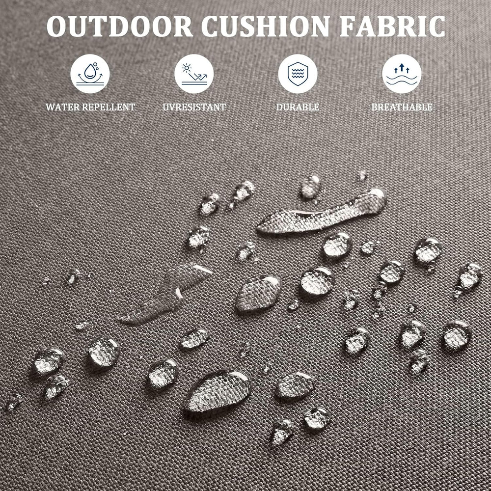Outdoor Swivel Rocking Chair Patio Set (8pcs) High-Back - Thick Cushion Swive...