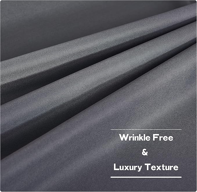 NICETOWN Canvas Outdoor Curtains for Patio Waterproof 2 Panels, Thermal Insul...