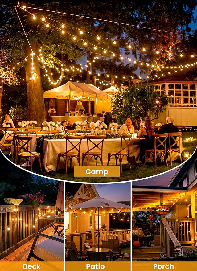 Brightown 158FT Solar String Lights Outdoor with Remote and 77 LED Shatterpro...
