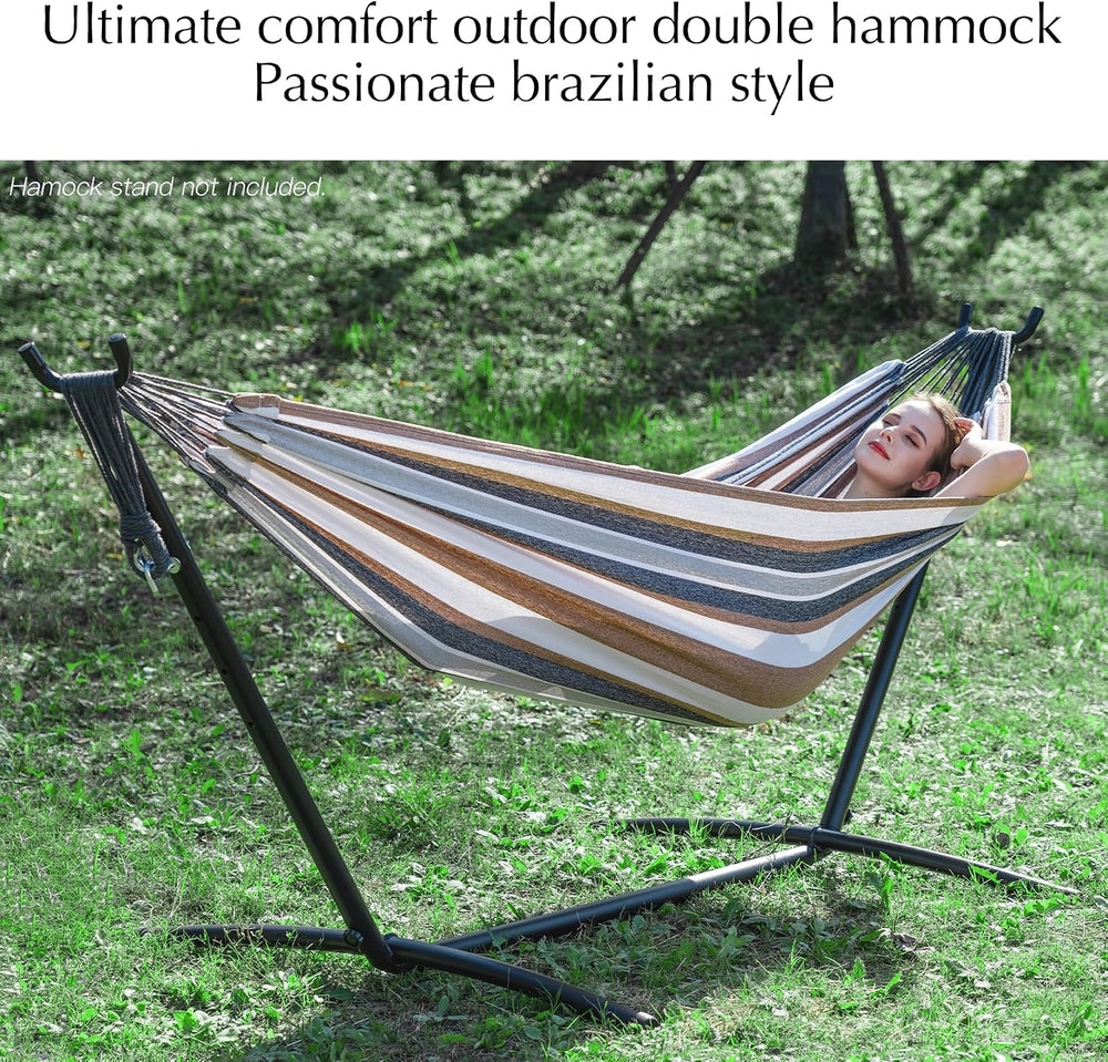 PNAEUT Double Hammock for Outside, Replacement for Stand, Tree Hammock