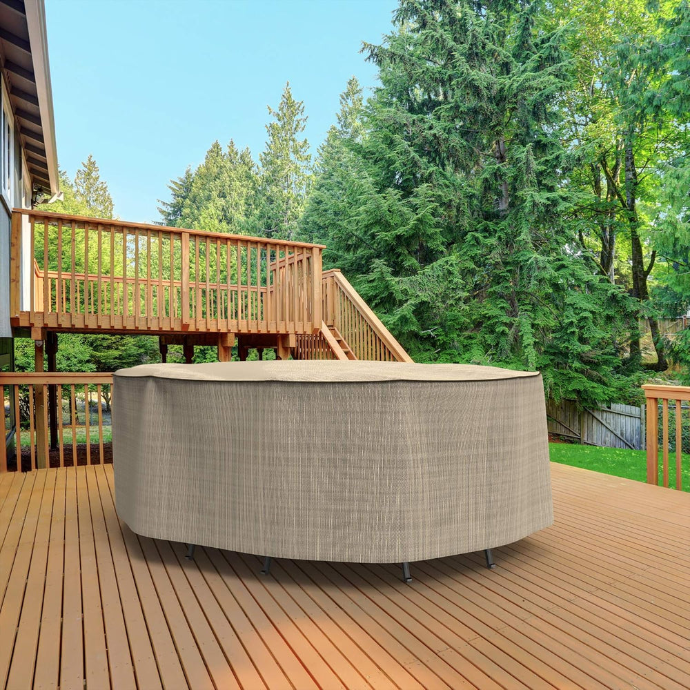 Budge StormBlock Mojave Waterproof Oval Patio Table & Chairs Cover, Large