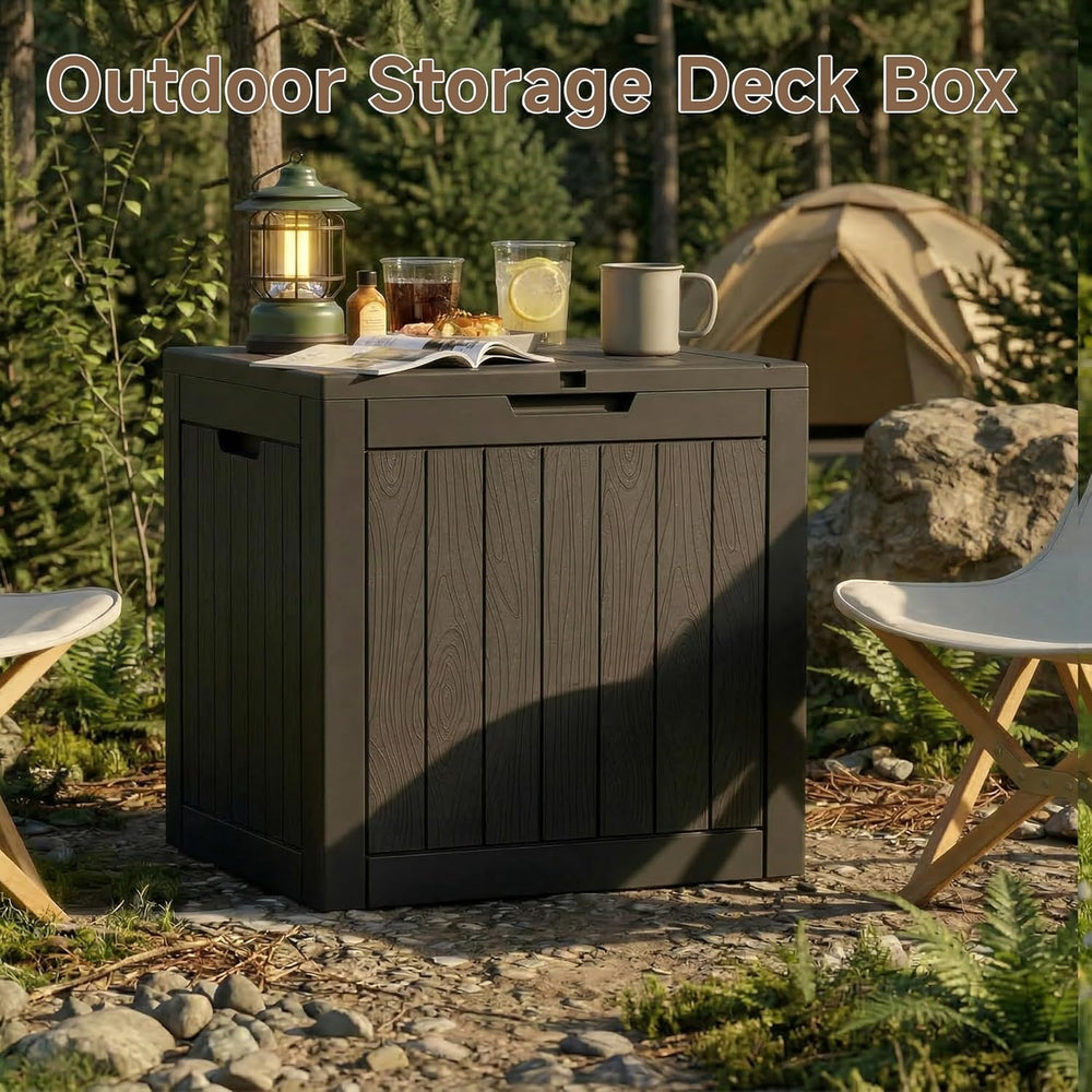 EasyUp 40 Gallon Outdoor Storage Box, Black