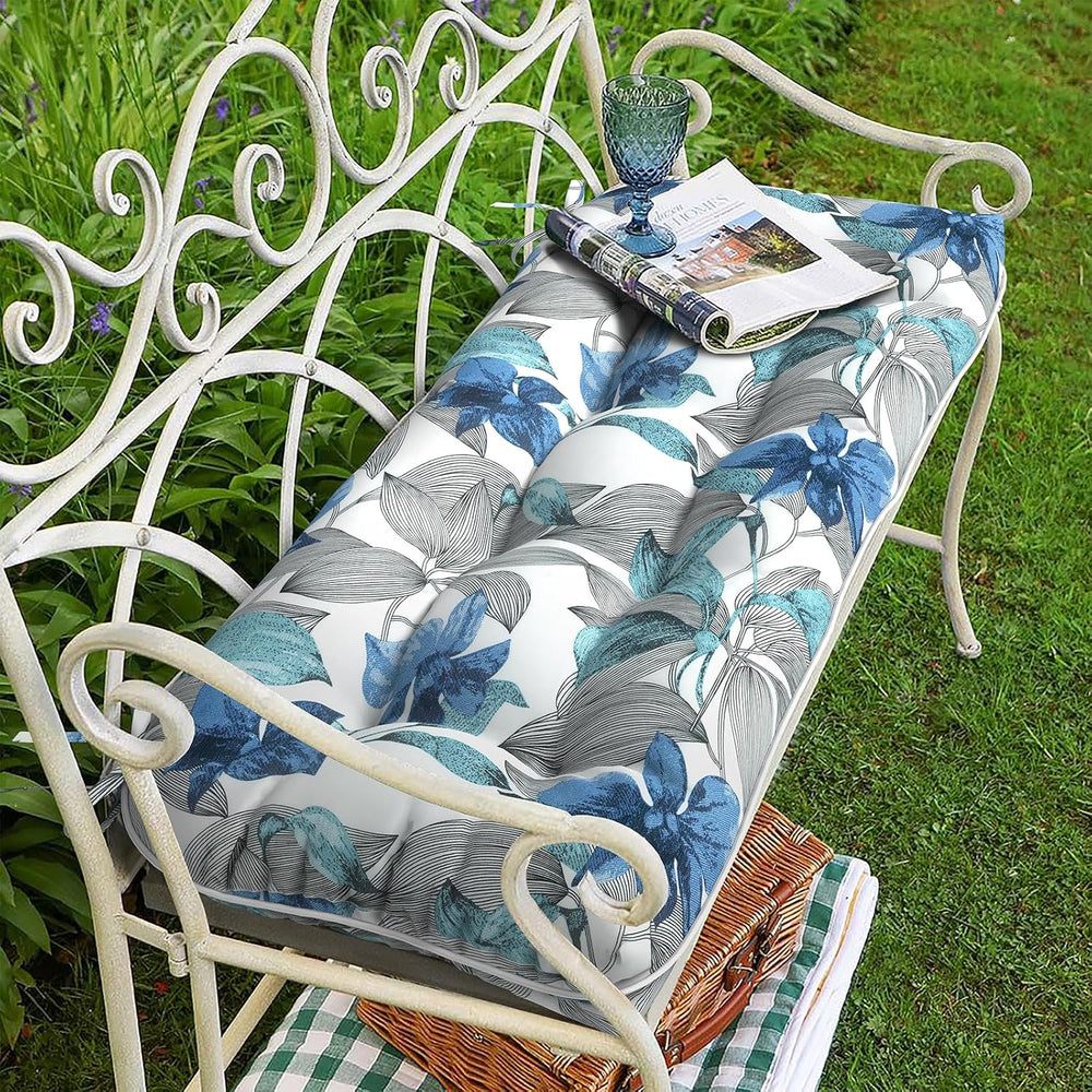 Tufted Bench Cushion for Outdoor Furniture, Patio Swing Cushion 44 x 19 x 5 I...