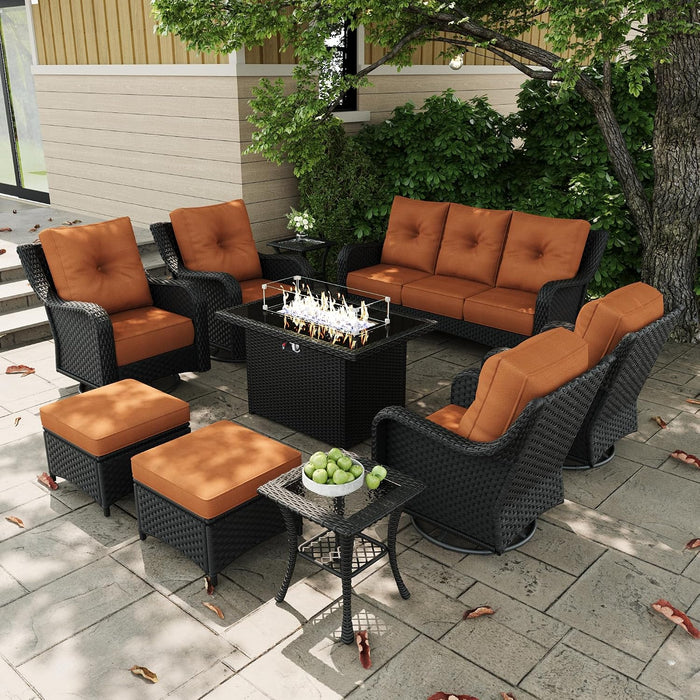 10 Pieces Outdoor Patio Furniture Sets