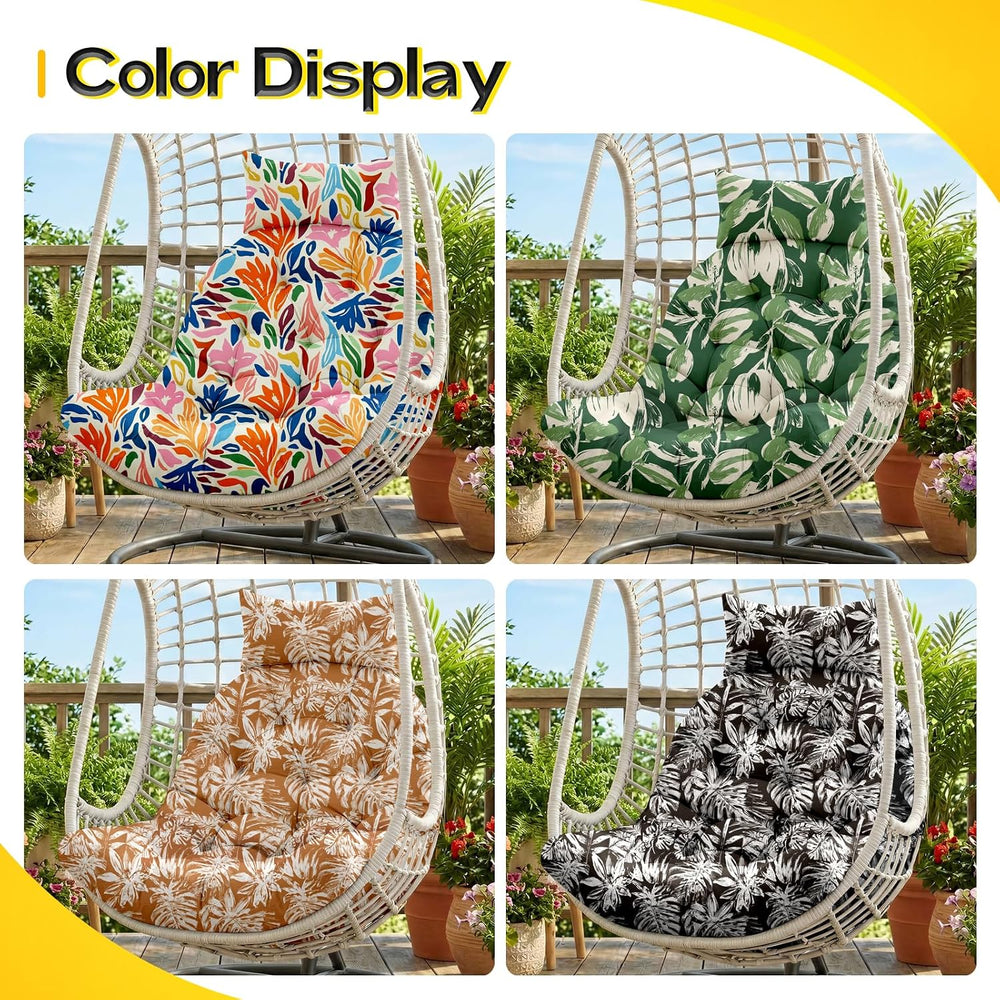 MAGIC ELEPHANT Egg Chair Cushion, Memory Foam Hanging Egg Chair Cushion Repla...