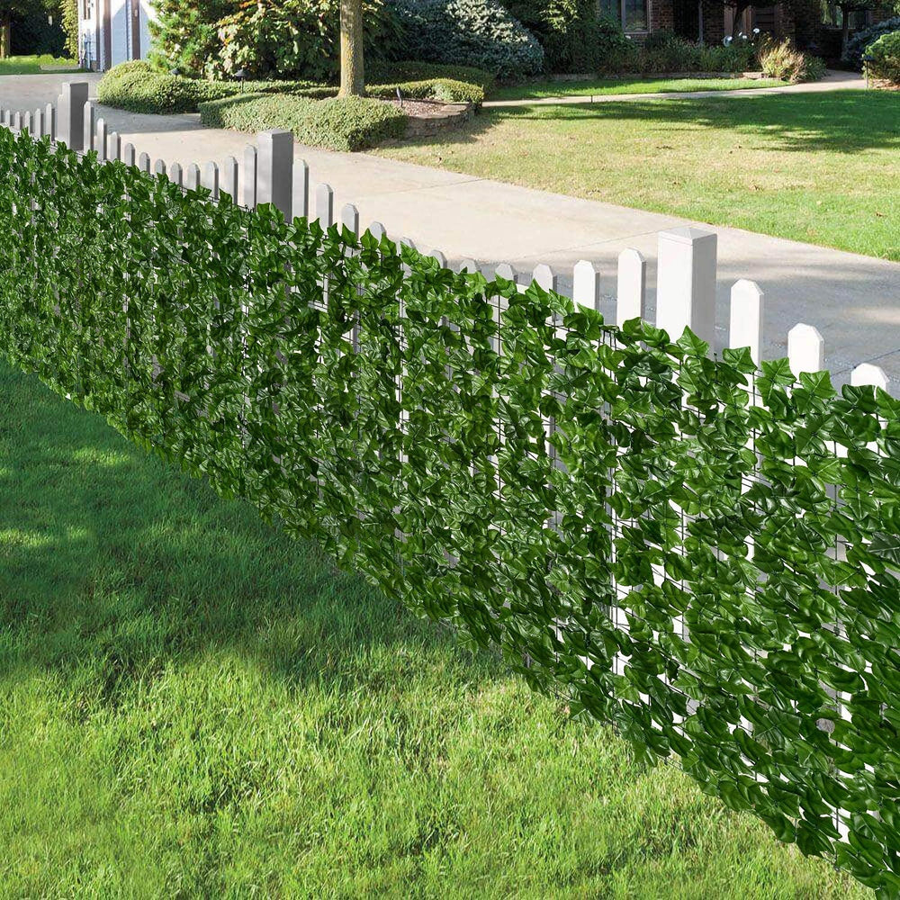 DearHouse Artificial Ivy Privacy Fence, 118x59in Artificial Hedges Fence and ...