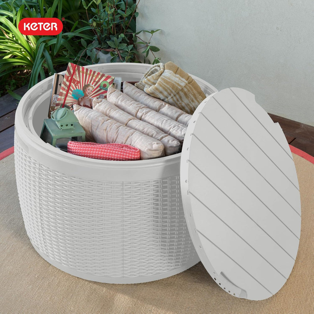 Keter Circa 37 Gallon Resin Deck Box Stool