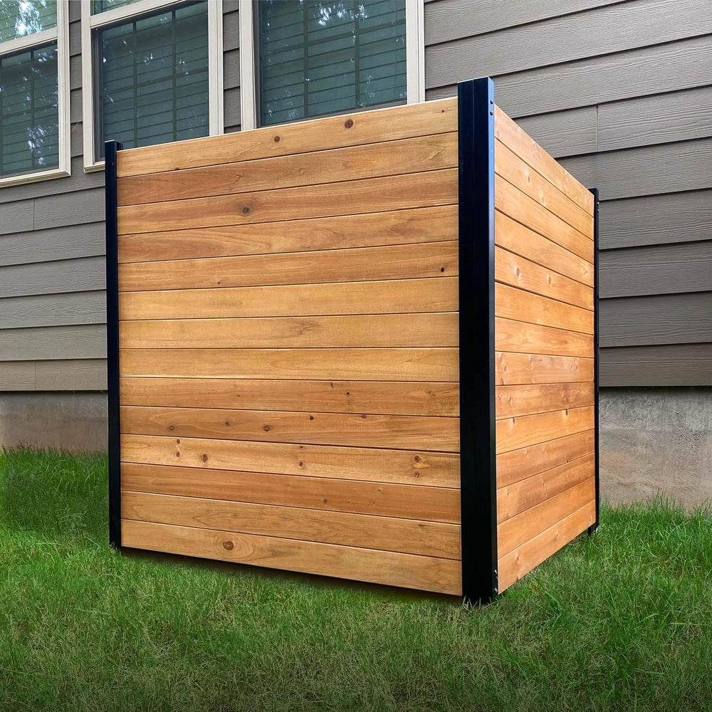 Enclo Richmond Privacy Screen, Cedar Wood, DIY No Dig Screen Kit